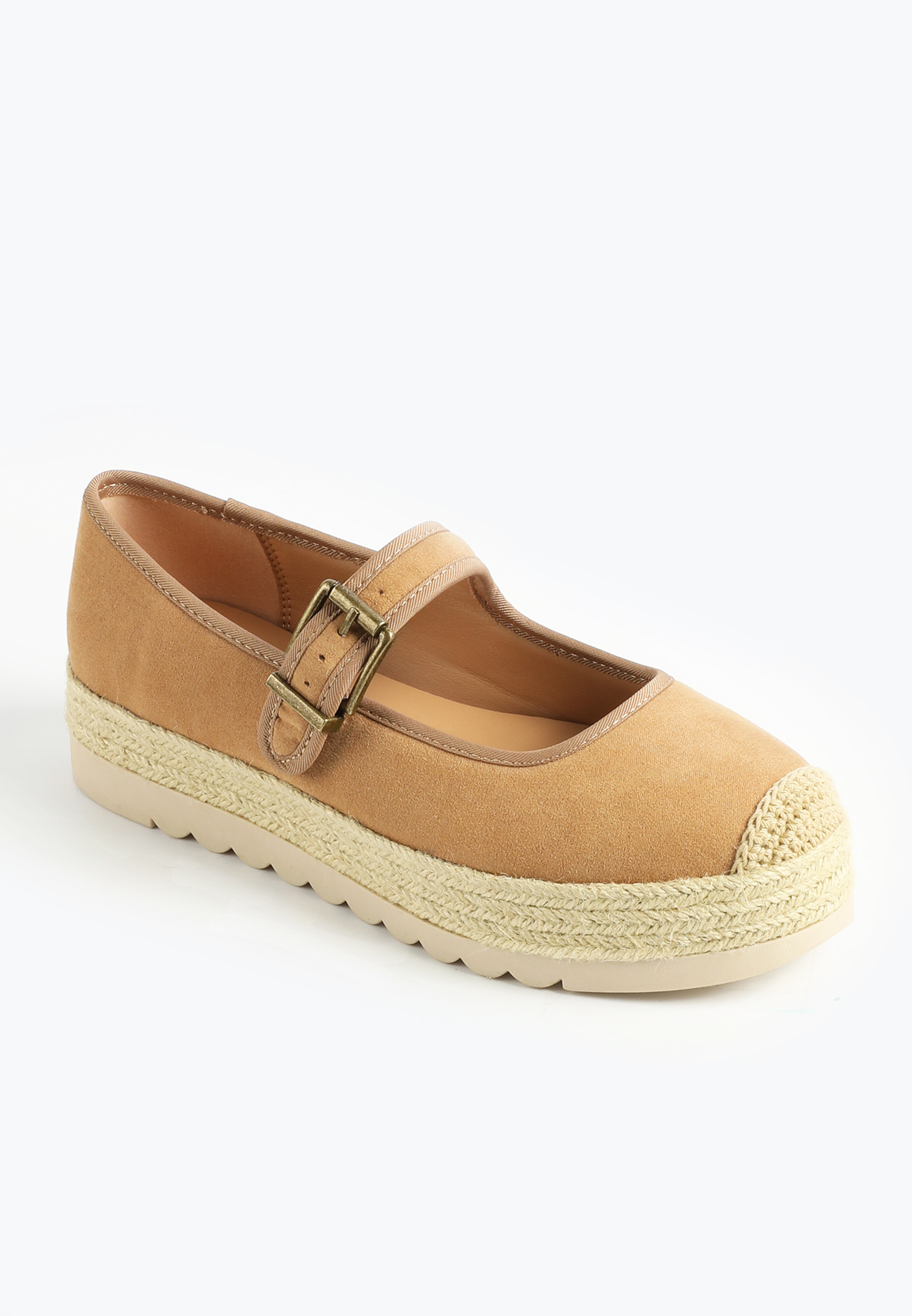 SuperCush Mary Jane Espadrille Platform Flat