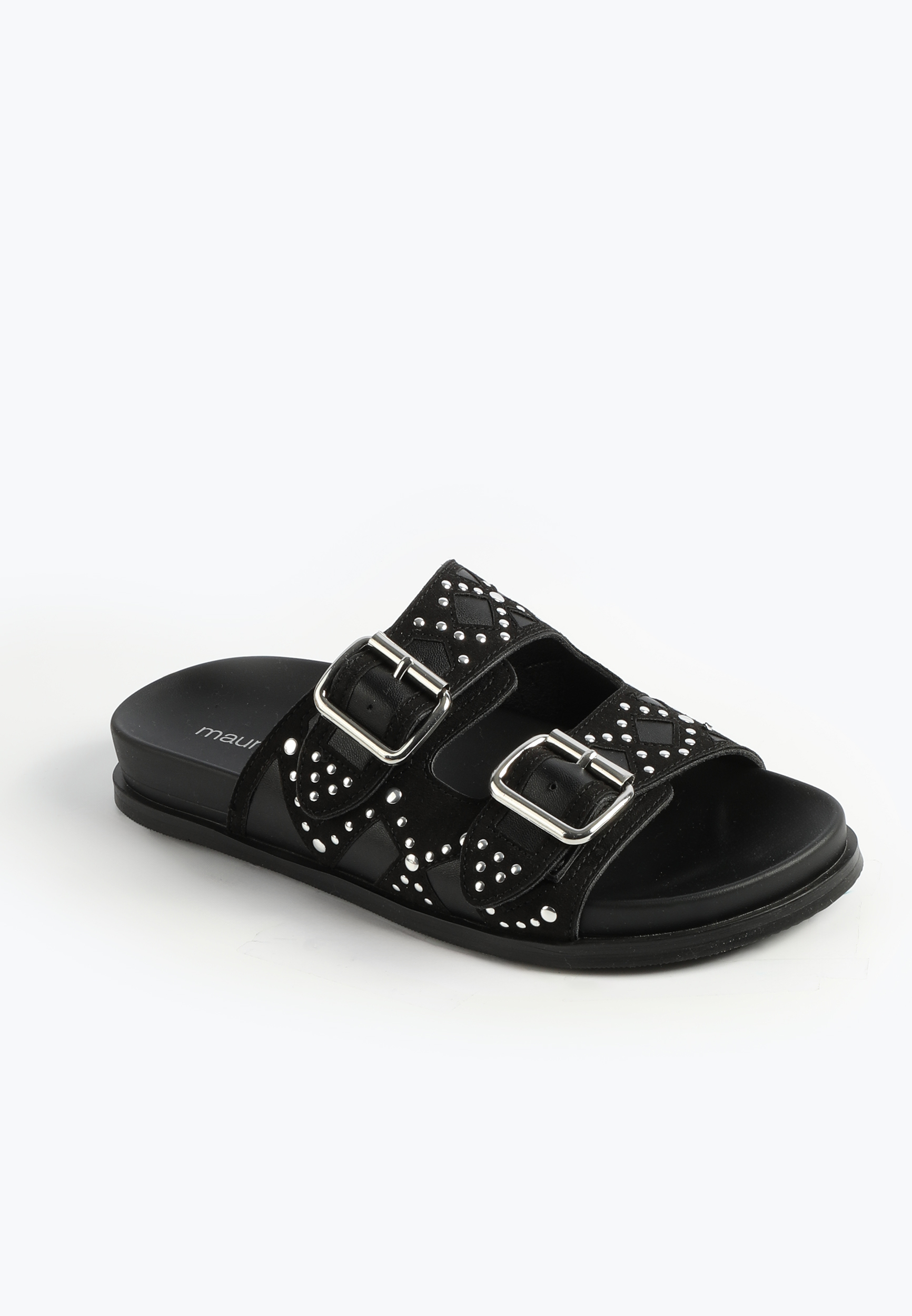 SuperCush Studded Two Band Footbed Sandal