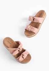 SuperCush Knotted Strap Slide Footbed Sandal, C9369, small