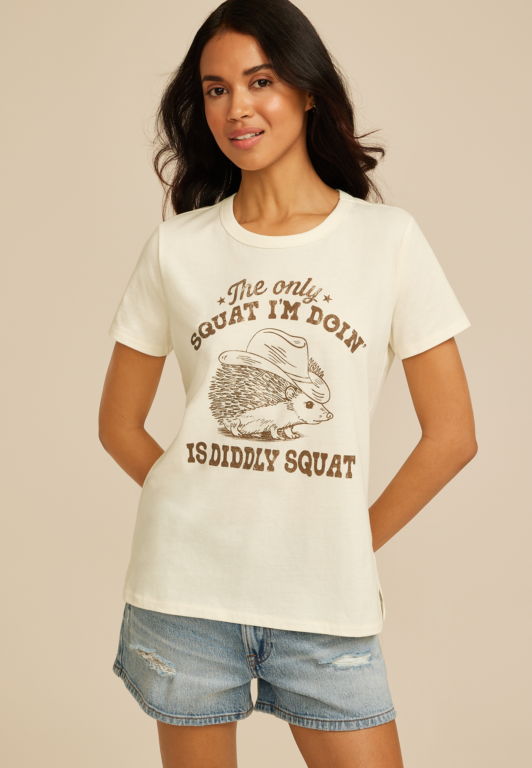 Diddly Squat Hedgehog Classic Fit Graphic Tee