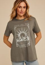 Faith Can Move Mountains Oversized Fit Graphic Tee, GRAY, small