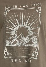 Faith Can Move Mountains Oversized Fit Graphic Tee, GRAY, small