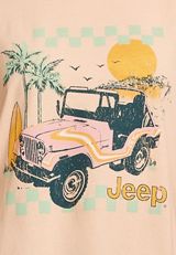 Retro Jeep Oversized Fit Graphic Tee, PEACH POWDER, small