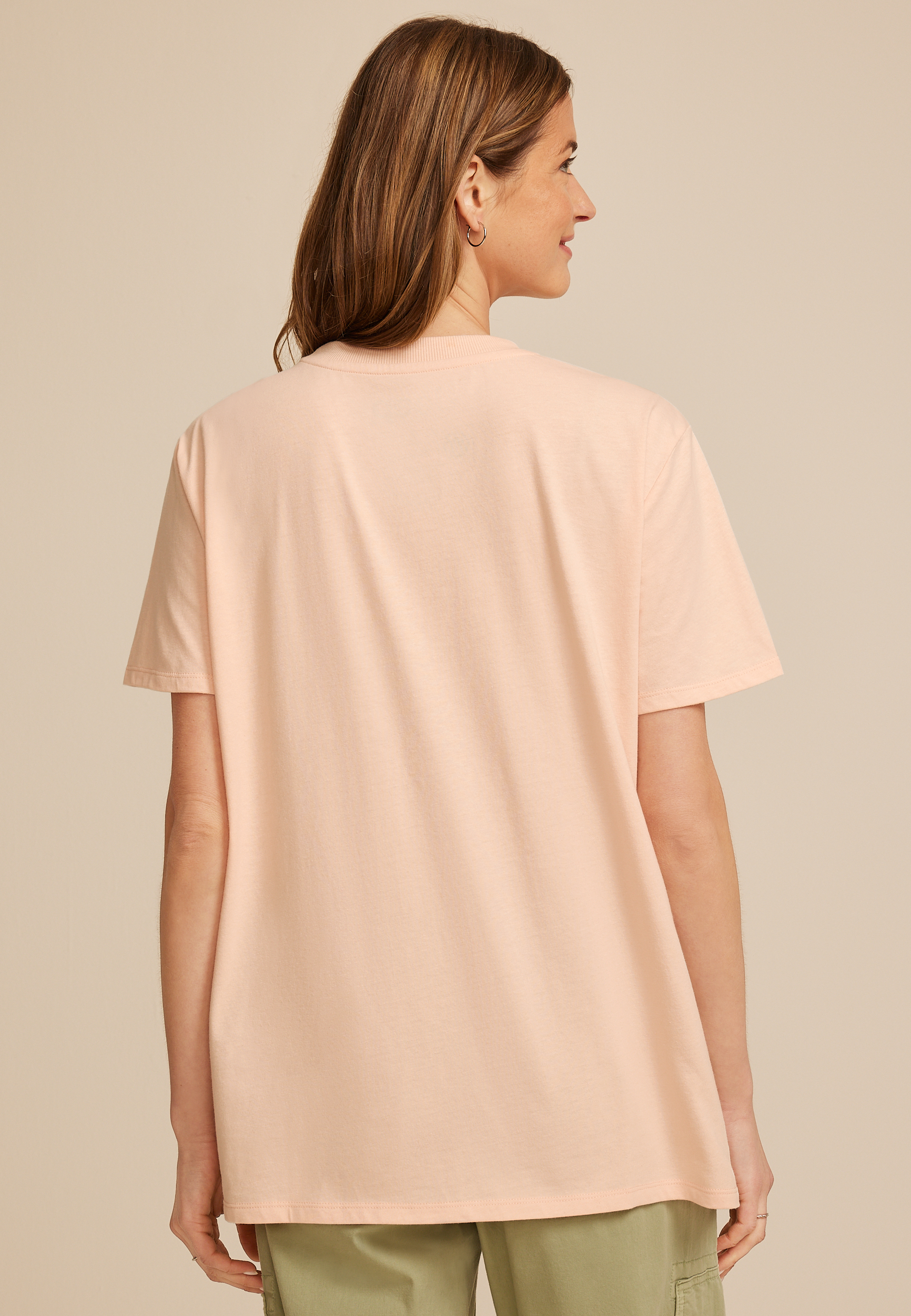 Retro Jeep Oversized Fit Graphic Tee, PEACH POWDER, large