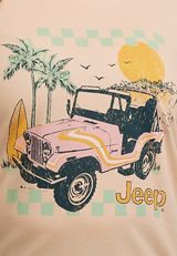 Plus Size Retro Jeep Oversized Fit Graphic Tee, C5378, small
