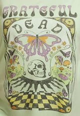 Plus Size Grateful Dead Oversized Fit Graphic Tee, C178, small