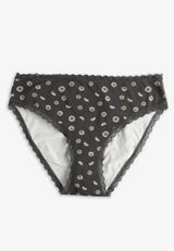 Simply Comfy Cotton Daisy Bikini Panty, C9765, small