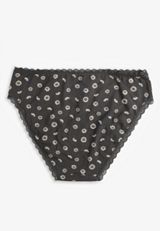 Simply Comfy Cotton Daisy Bikini Panty, C9765, small