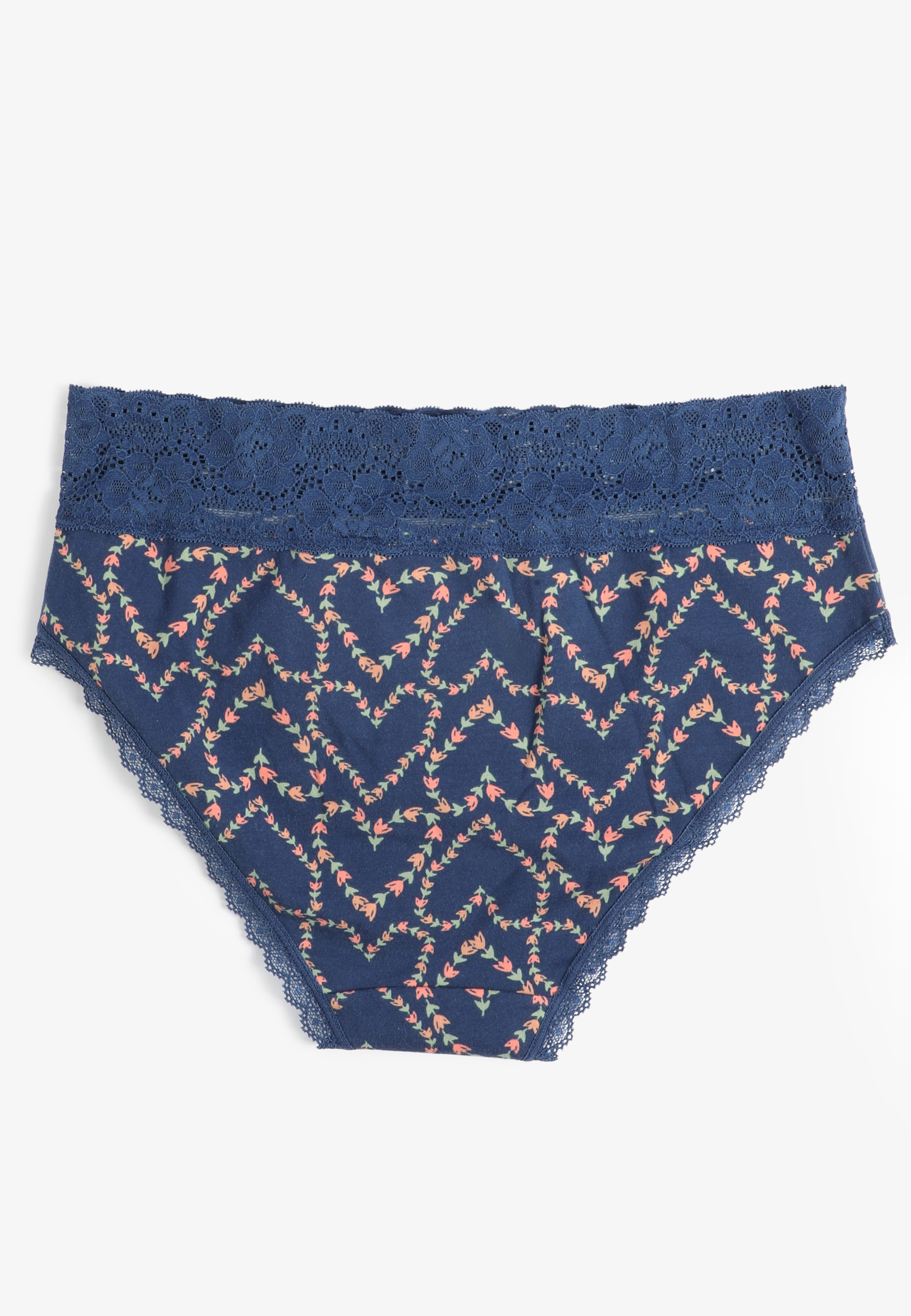 Simply Comfy Cotton Floral Heart Hipster Panty, C3942, large