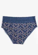 Simply Comfy Cotton Floral Heart Hipster Panty, C3942, small