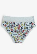 Simply Comfy Cotton Floral Hipster Panty, C9477, small