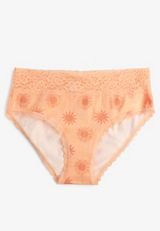 Simply Comfy Cotton Sun Print Hipster Panty, C9633, small