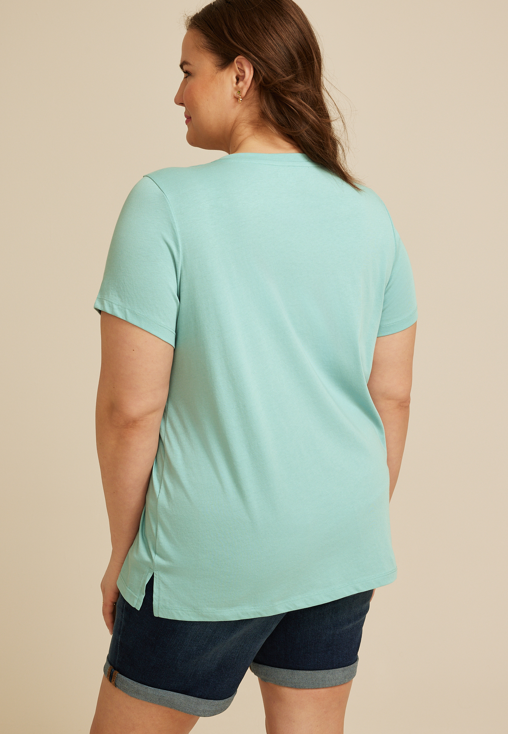 Plus Size Nashville Embroidered Classic Fit Graphic Tee, C8707, large