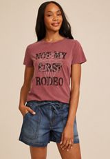 Not My First Rodeo Classic Fit Graphic Tee, C7108, small