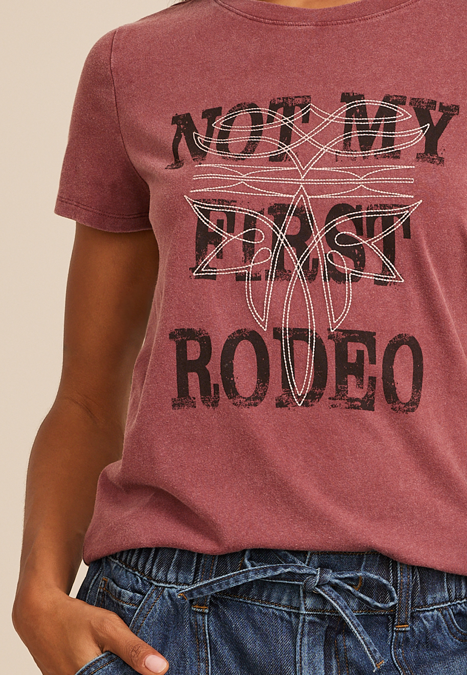 Not My First Rodeo Classic Fit Graphic Tee, C7108, large