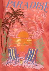 Paradise Classic Fit Graphic Tee, C9636, small