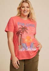 Plus Size Paradise Classic Fit Graphic Tee, DUBARRY, small