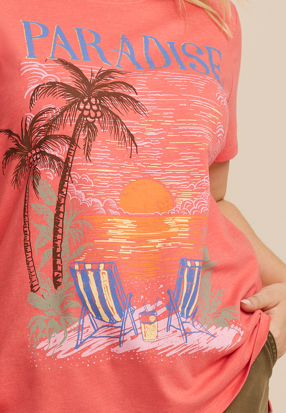 Plus Size Paradise Classic Fit Graphic Tee, DUBARRY, large