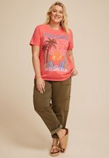 Plus Size Paradise Classic Fit Graphic Tee, DUBARRY, small