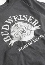 Plus Size Budweiser Oversized Fit Graphic Tee, C106, small