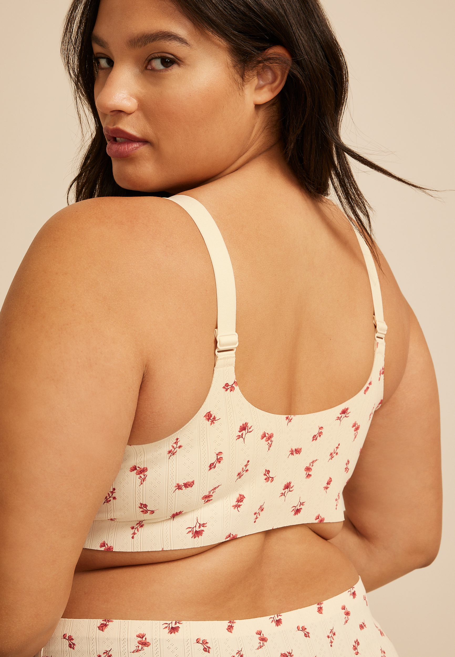 Invisibliss Floral Pointelle Bralette, C5487, large