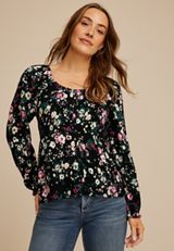 Floral Babydoll Blouse, C1524, small