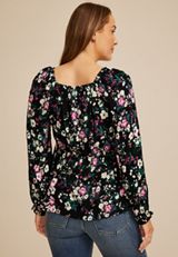 Floral Babydoll Blouse, C1524, small