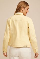 Yellow Denim Jacket, C221, small