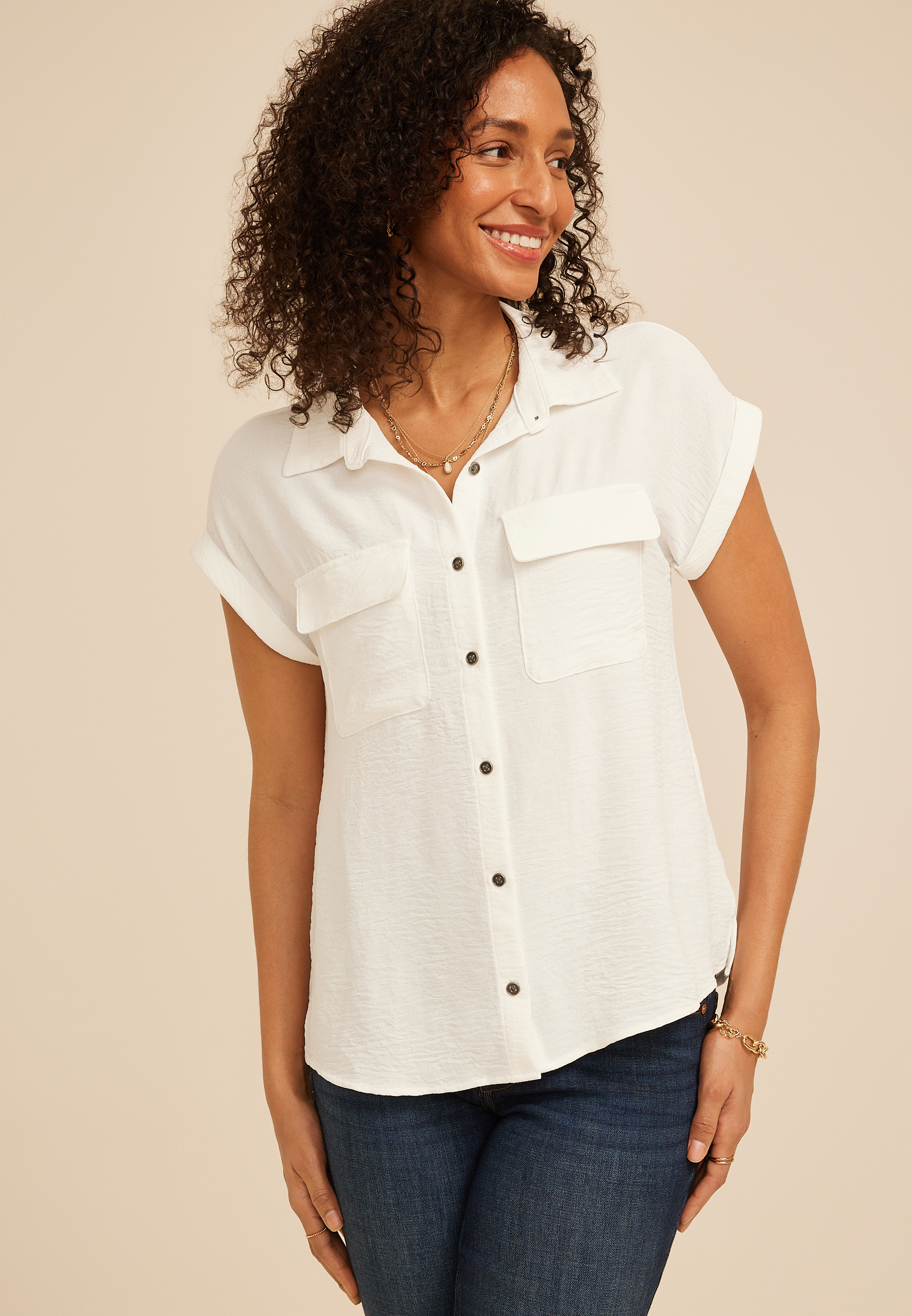Utility Button Down Shirt