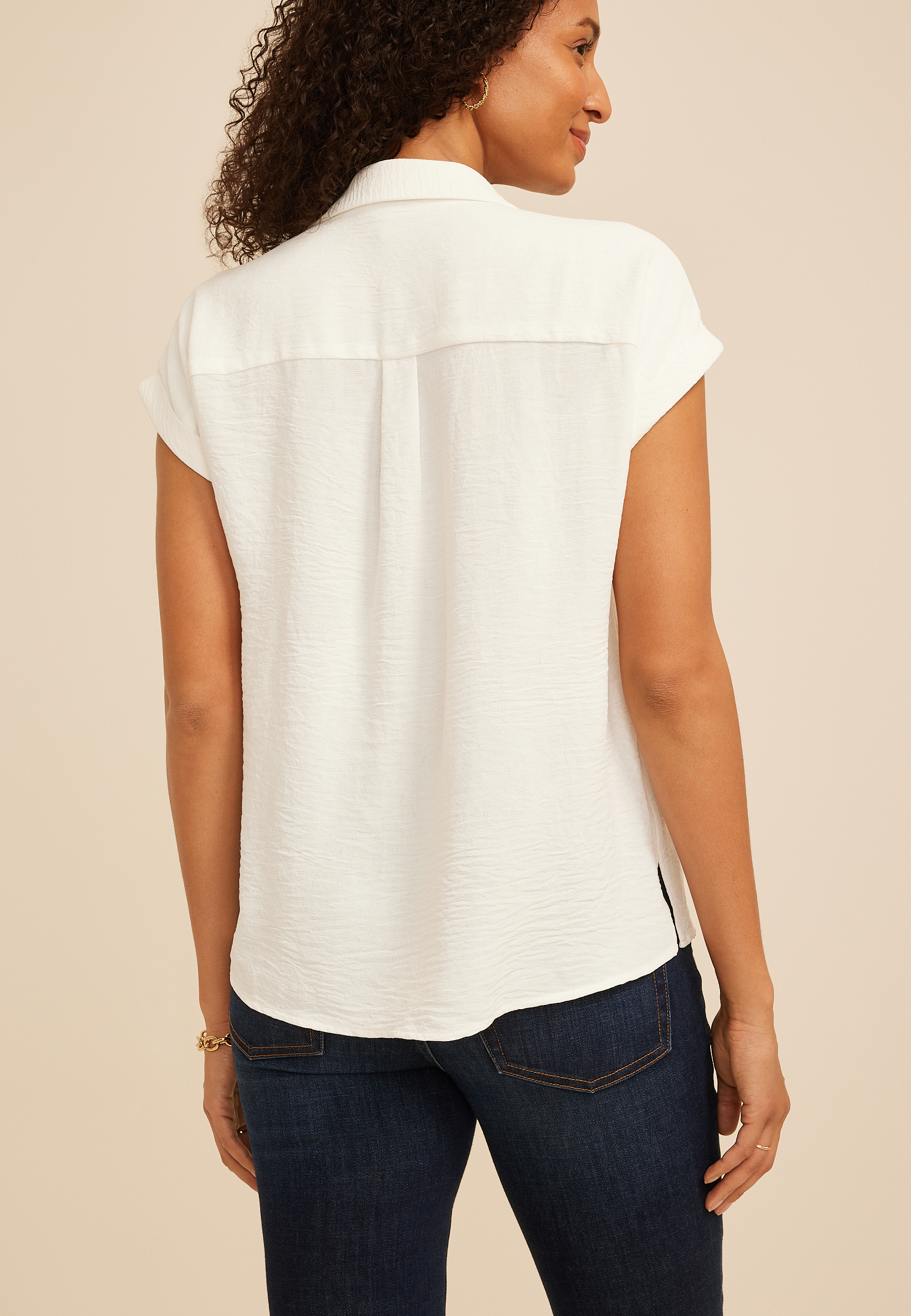 Utility Button Down Shirt, C9298, large