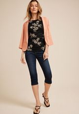 Textured Floral Boat Neck Tank Top, C1756, small