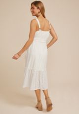 Bare Eyelet Midi Dress, C9298, small