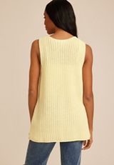 Sweater Button Front Vest, C4931, small