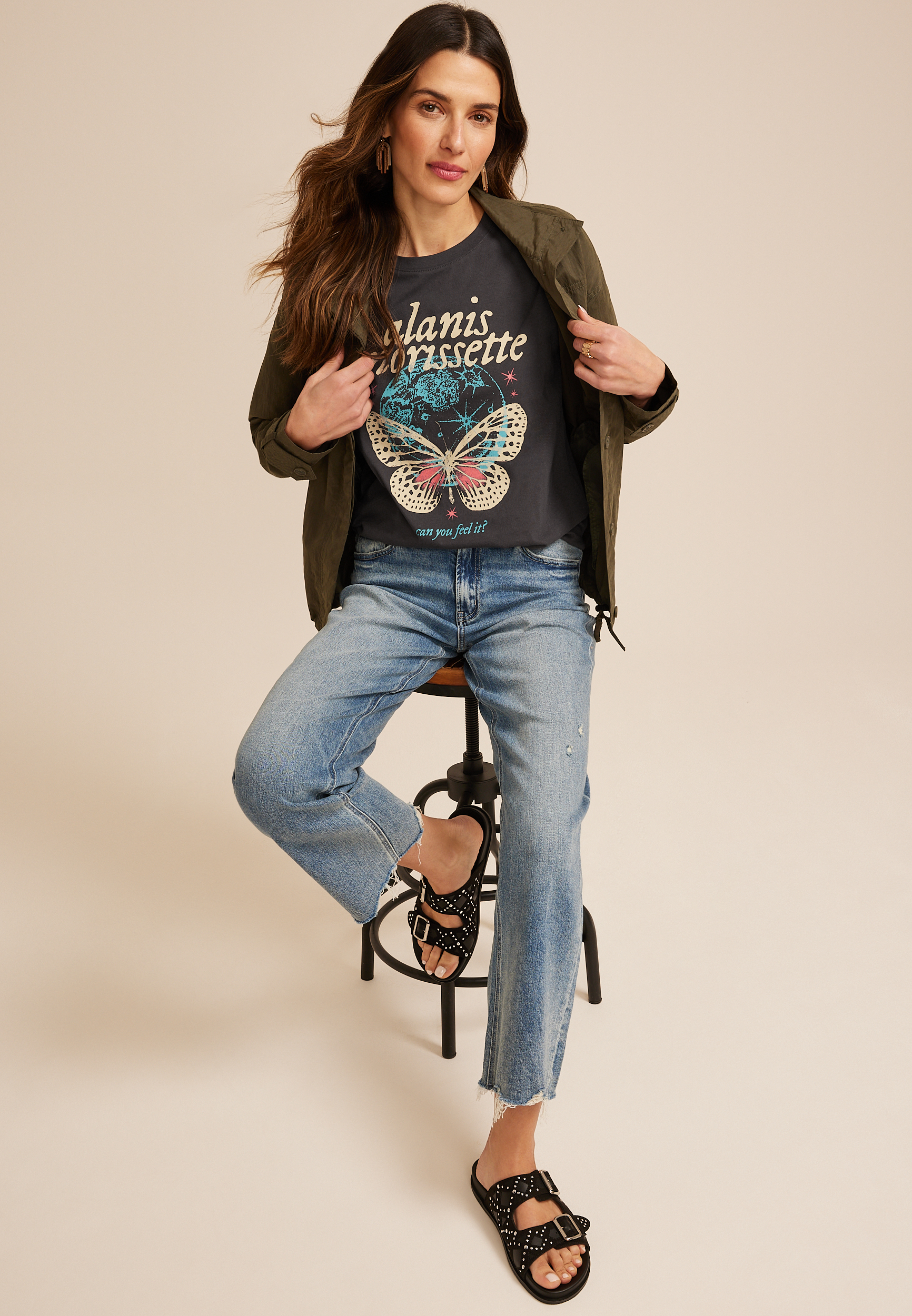 Alanis Morissette Classic Fit Graphic Tee, C1876, large