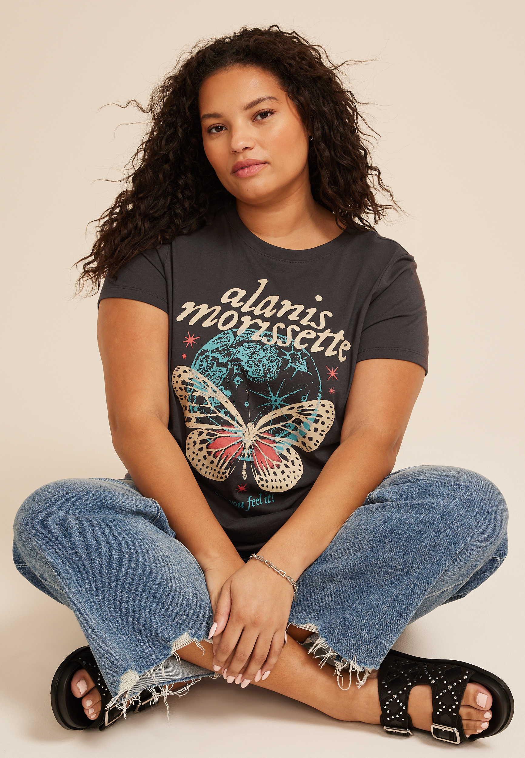 Plus Size Alanis Morissette Classic Fit Graphic Tee, C1876, large