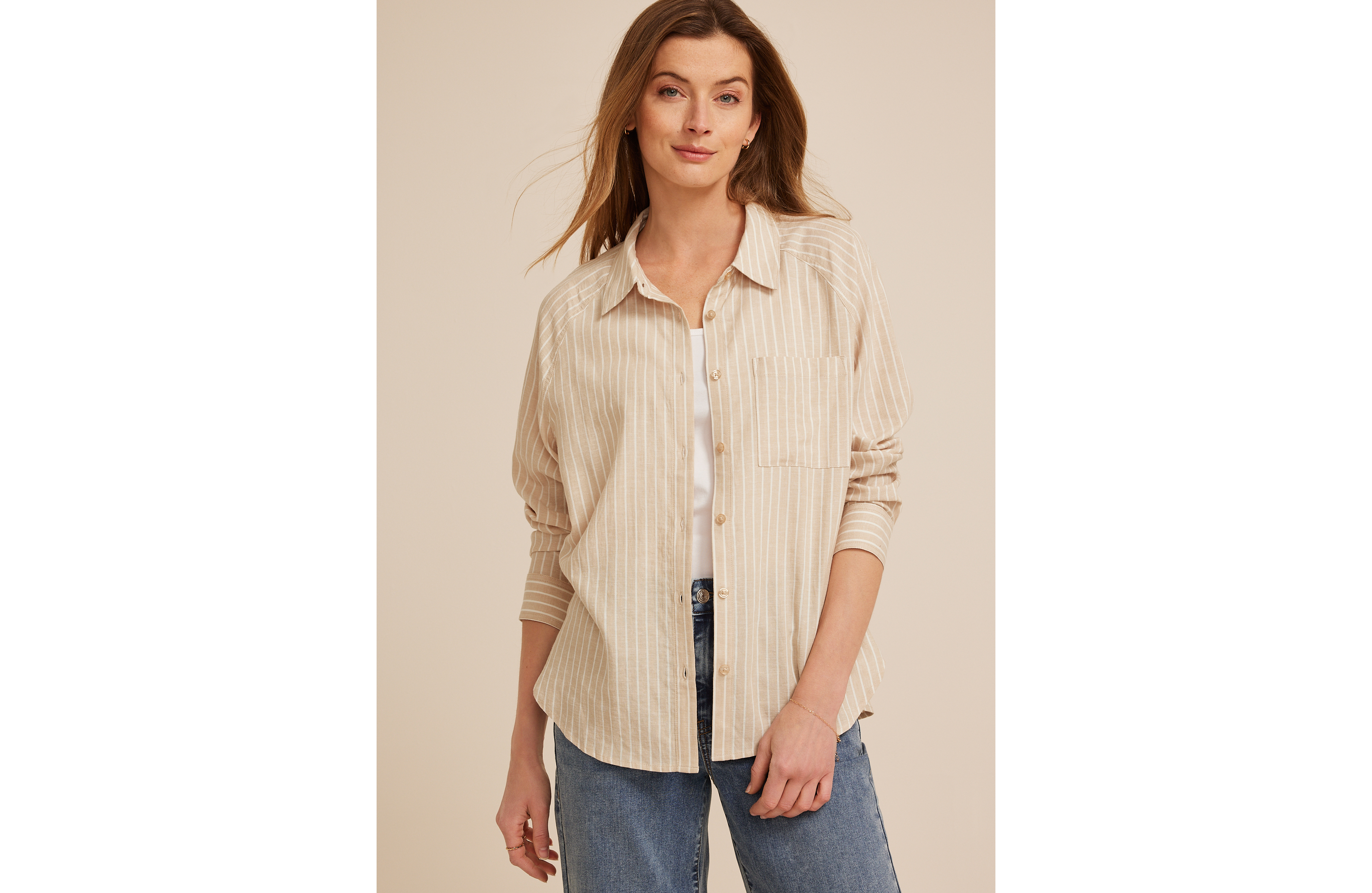 Striped Button Down Shirt