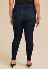 Plus Size m jeans by maurices&trade; Dark Ultra High Rise Pull On Lean Leg Jegging, C258, small
