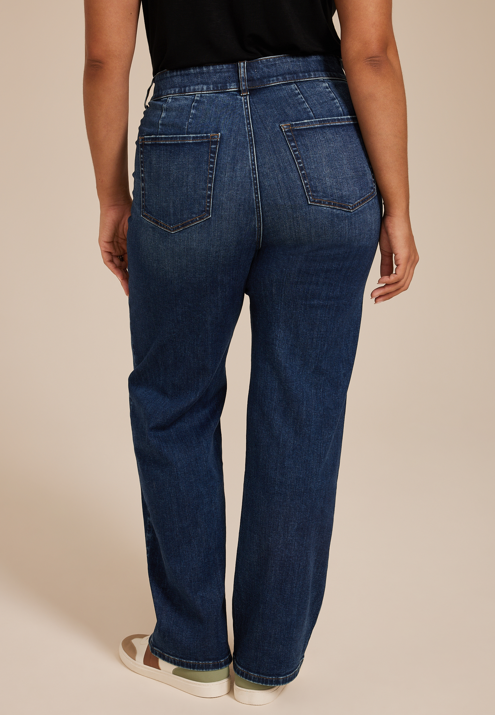 Plus Size m jeans by maurices&trade; Ultra High Rise Double Button Straight Jean, C258, large