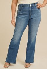 Plus Size m jeans by maurices&trade; Ultra High Rise Double Button Bootcut, C3337, small