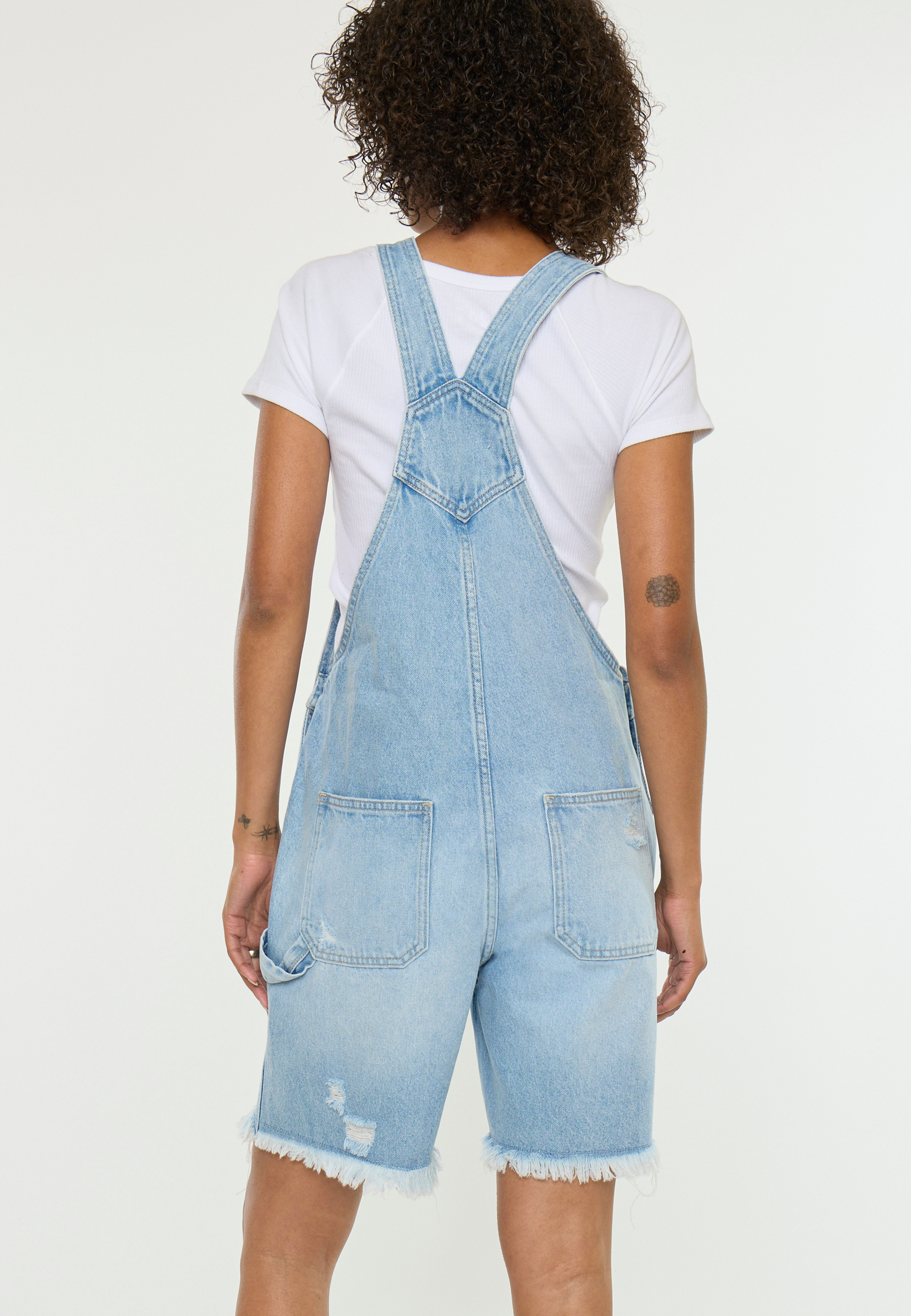 KanCan&trade; 90s Boyfriend Ripped Hem 7in Shortall, C2806, large