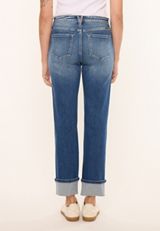 KanCan&trade; High Rise Seamed Pocket Cuffed Hem Straight Jean, C258, small