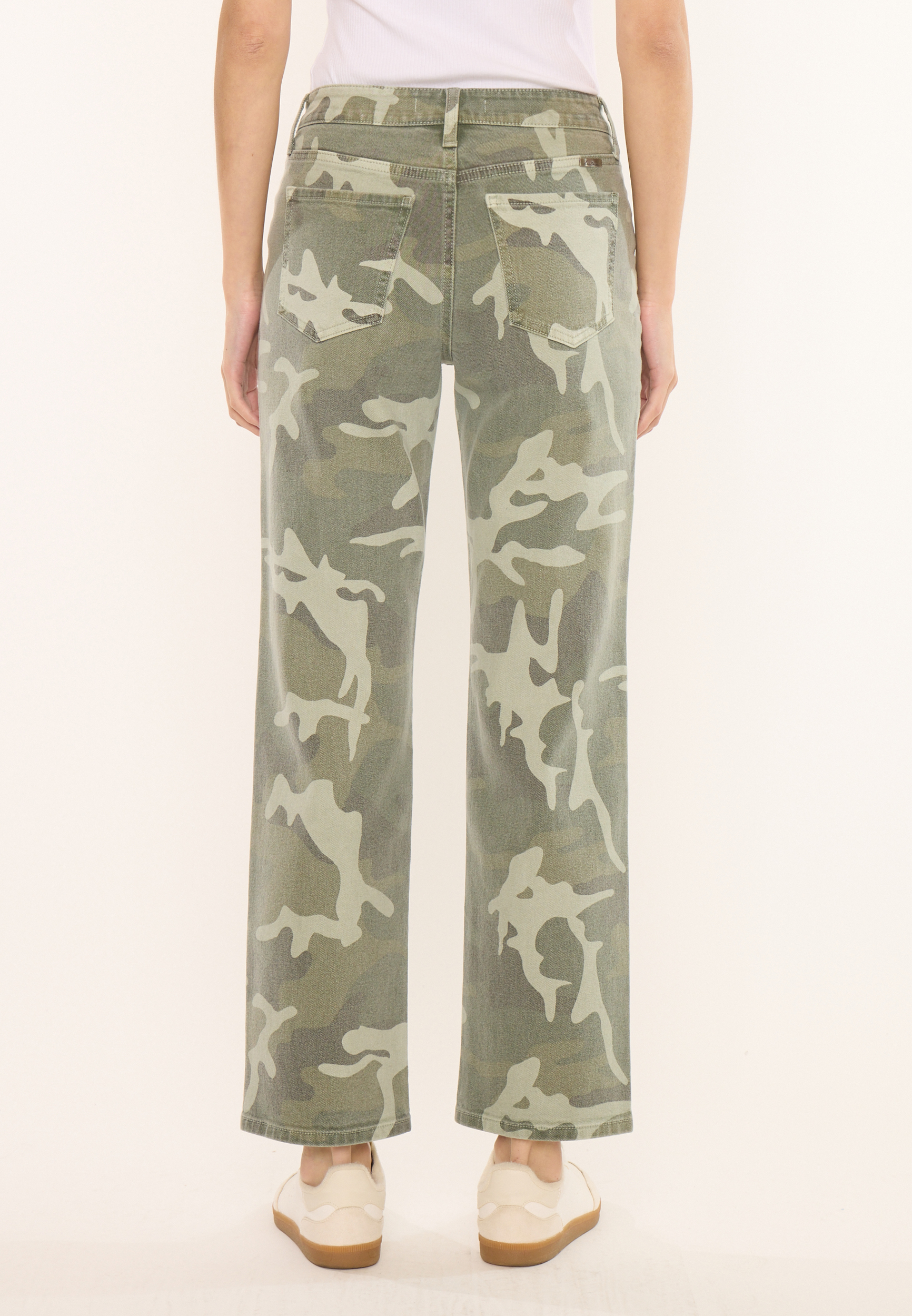 KanCan&trade; High Rise Camo Relaxed Straight Jean, C1829, large