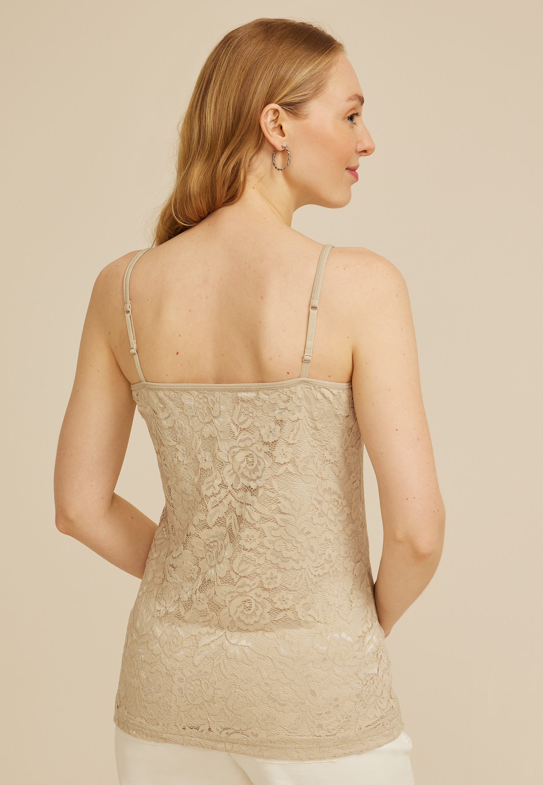 Lace Overlay Cami | maurices