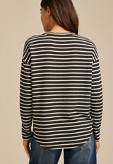 24/7 Clara Textured Long Sleeve Tee, C9765, small
