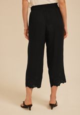 Scalloped Eyelet Hem Palazzo Pant, C106, small