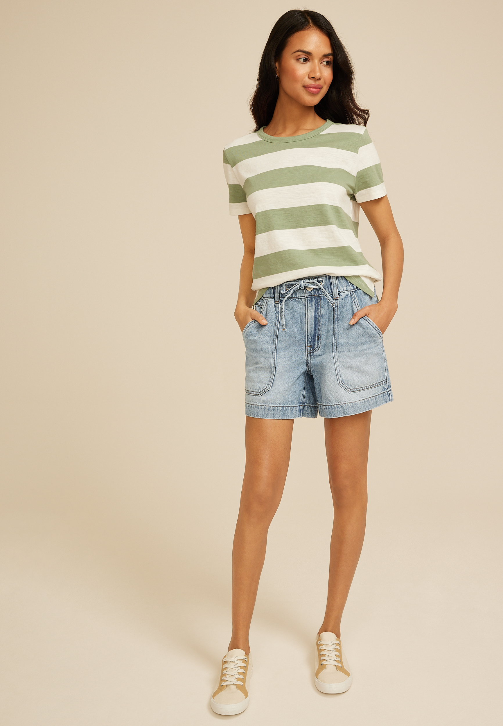 m jeans by maurices&trade; High Rise Medium Soft 5in Short, C3337, large