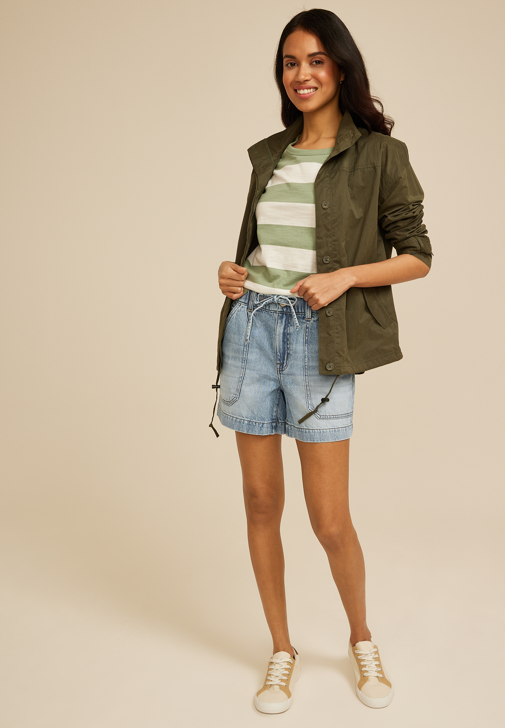 m jeans by maurices&trade; High Rise Medium Soft 5in Short, C3337, large