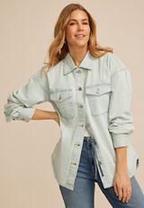 Light Herringbone Shacket, C2806, small