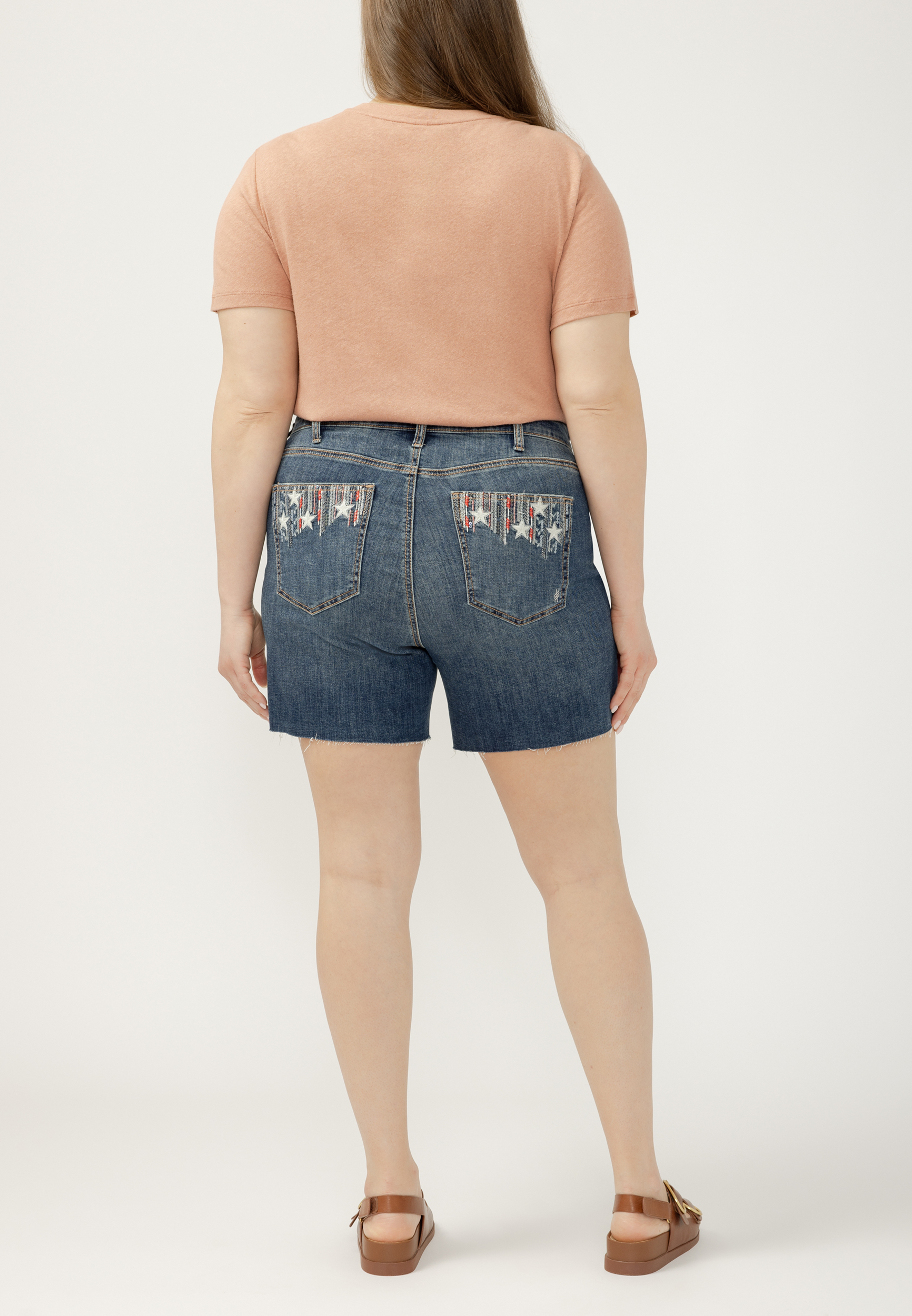 Plus Size Silver Jeans Co.&reg; Avery Curvy Luxe Americana 4in Short