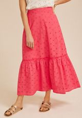 High Rise Eyelet Maxi Skirt, C1355, small
